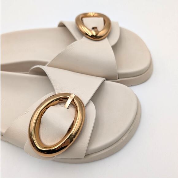 Steve Madden Mandie Slide Sandals Open Toe Women's White Size US6.5M EU37 - Picture 9 of 11